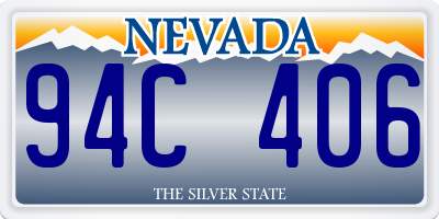 NV license plate 94C406