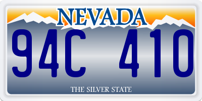 NV license plate 94C410