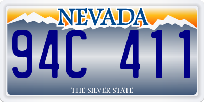 NV license plate 94C411