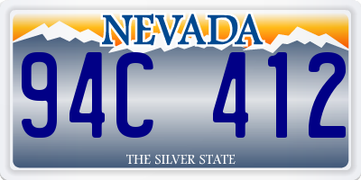 NV license plate 94C412