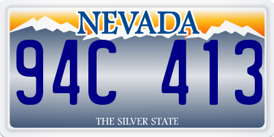 NV license plate 94C413