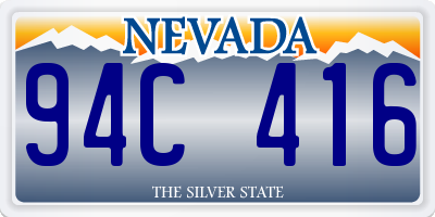 NV license plate 94C416