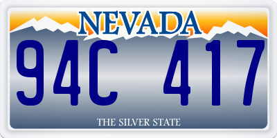 NV license plate 94C417