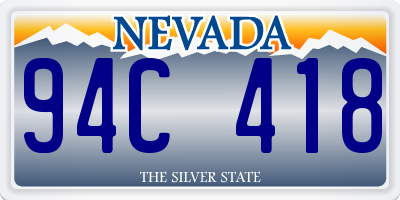 NV license plate 94C418