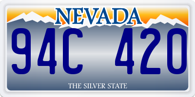 NV license plate 94C420