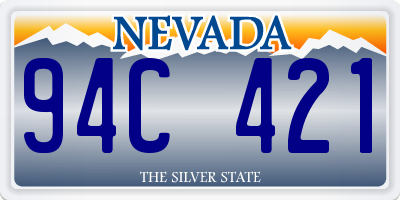 NV license plate 94C421