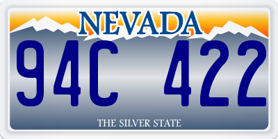 NV license plate 94C422