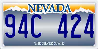 NV license plate 94C424