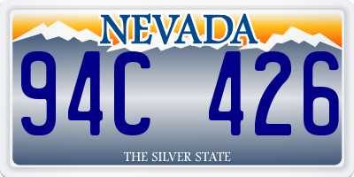 NV license plate 94C426