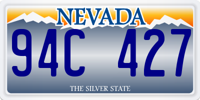 NV license plate 94C427