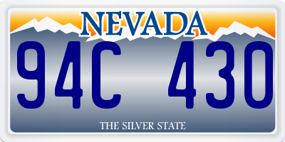 NV license plate 94C430