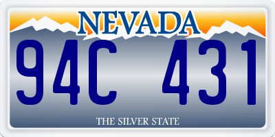 NV license plate 94C431