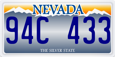 NV license plate 94C433