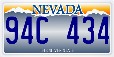 NV license plate 94C434