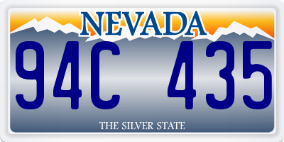 NV license plate 94C435