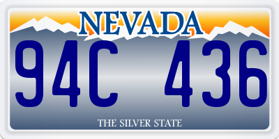 NV license plate 94C436