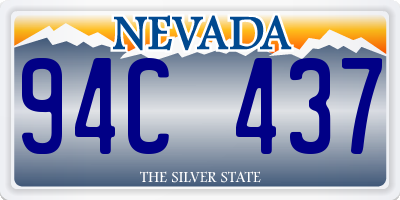 NV license plate 94C437