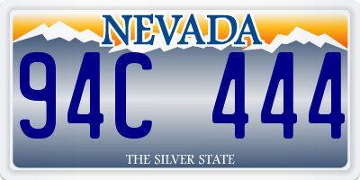 NV license plate 94C444