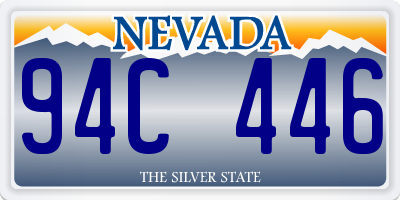 NV license plate 94C446