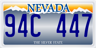 NV license plate 94C447