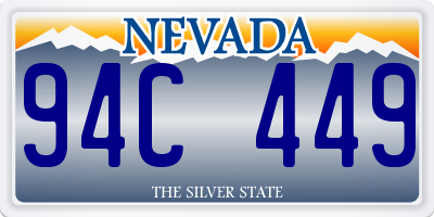 NV license plate 94C449