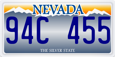 NV license plate 94C455