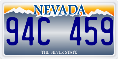 NV license plate 94C459