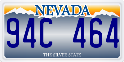 NV license plate 94C464