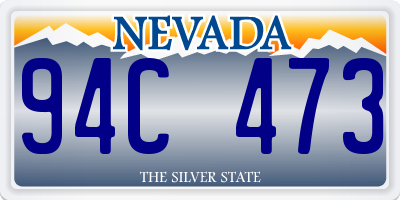 NV license plate 94C473