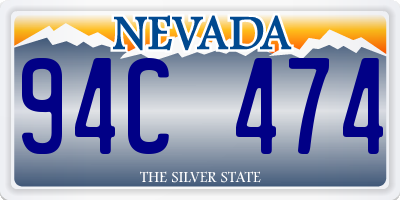 NV license plate 94C474