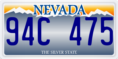 NV license plate 94C475