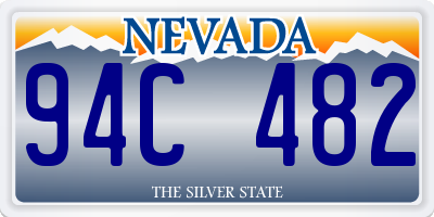 NV license plate 94C482