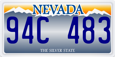 NV license plate 94C483