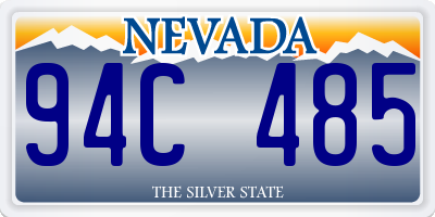 NV license plate 94C485