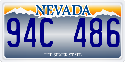 NV license plate 94C486