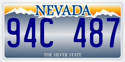 NV license plate 94C487