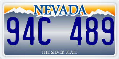 NV license plate 94C489