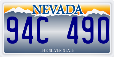 NV license plate 94C490