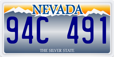 NV license plate 94C491