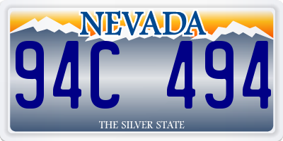 NV license plate 94C494