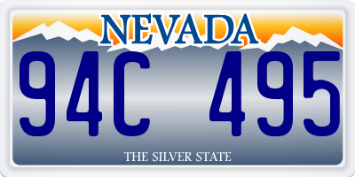 NV license plate 94C495