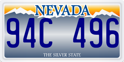 NV license plate 94C496