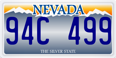 NV license plate 94C499