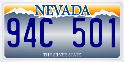 NV license plate 94C501