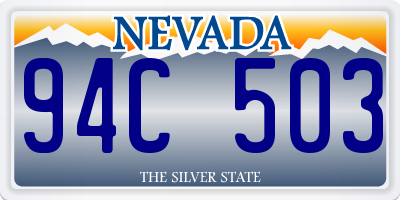 NV license plate 94C503