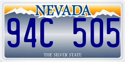 NV license plate 94C505