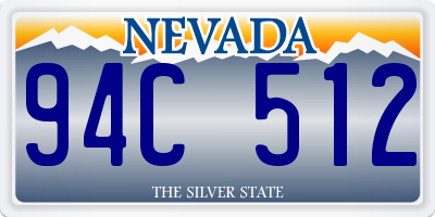 NV license plate 94C512