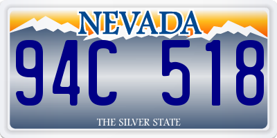 NV license plate 94C518