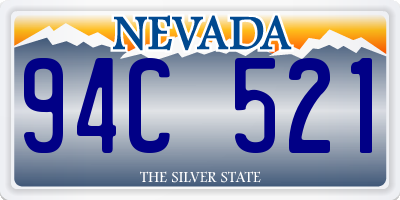 NV license plate 94C521