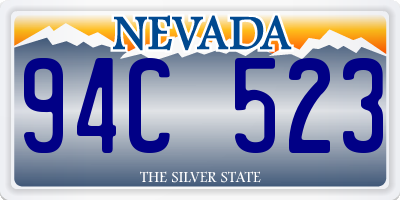 NV license plate 94C523